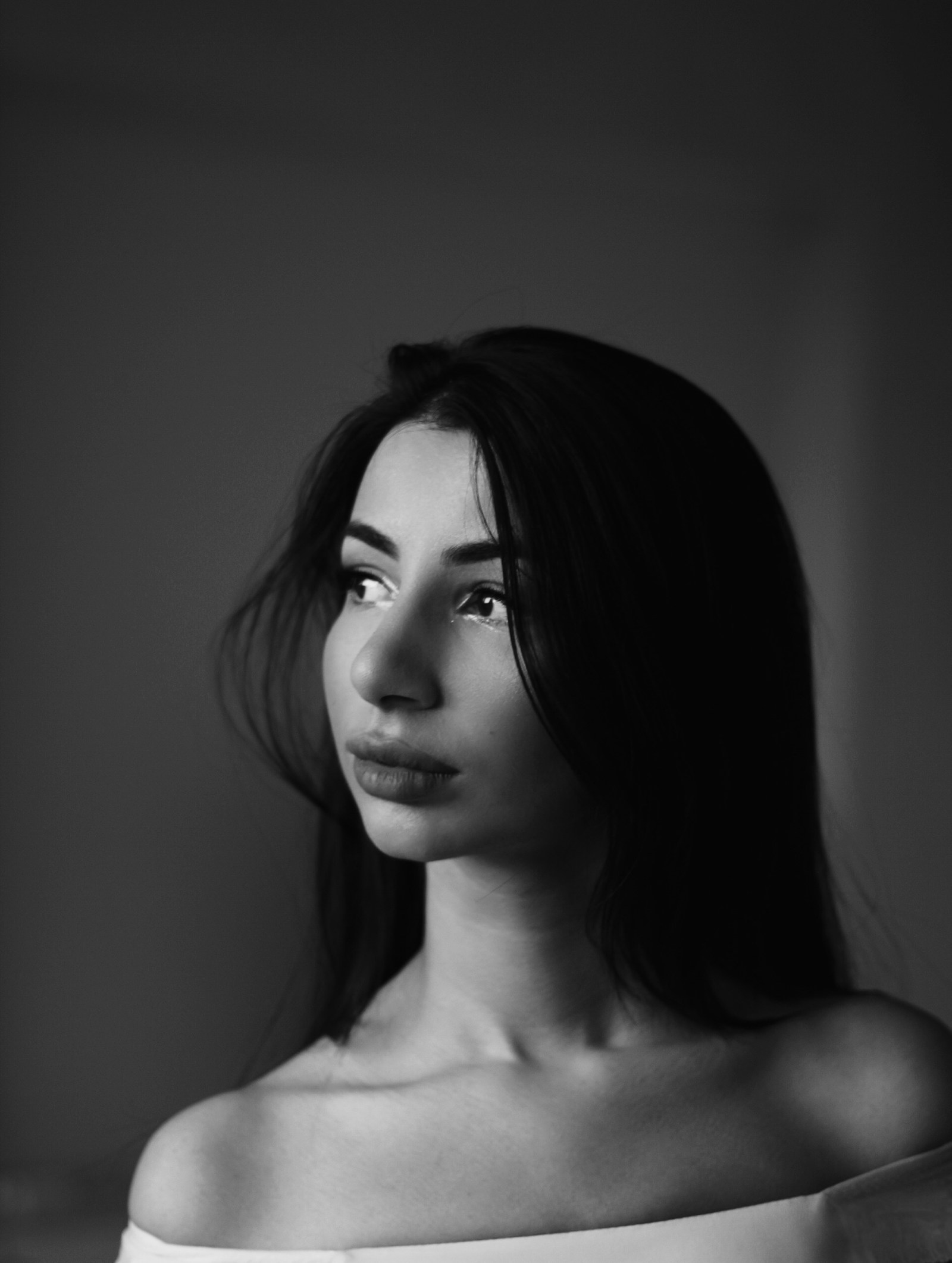 Чёрно-белый портрет